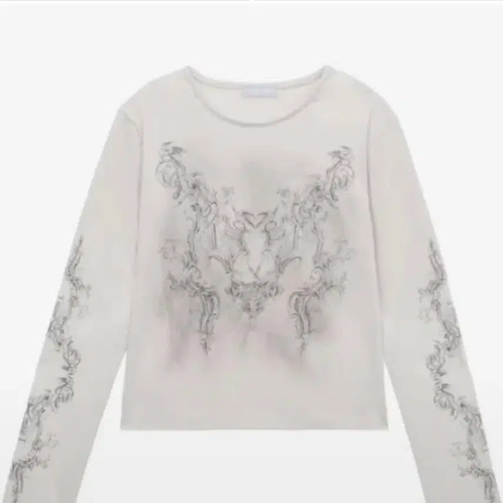 [BUNJANG] Hug Your Skin Rococo Ornament Long Sleeve T-Shirt / 허그유어스킨 허유스 로코코 오너먼트 티셔츠 티