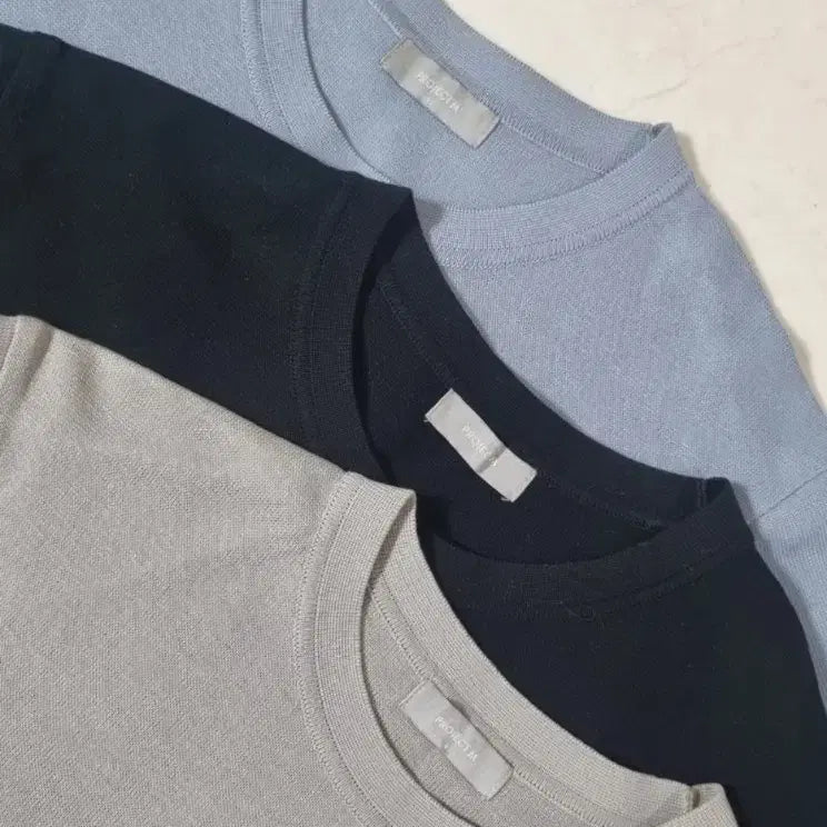[BUNJANG] Project M Long Sleeve Sweater / 프로젝트엠 라운드 긴팔 티셔츠 스웨터 남성 95사이즈