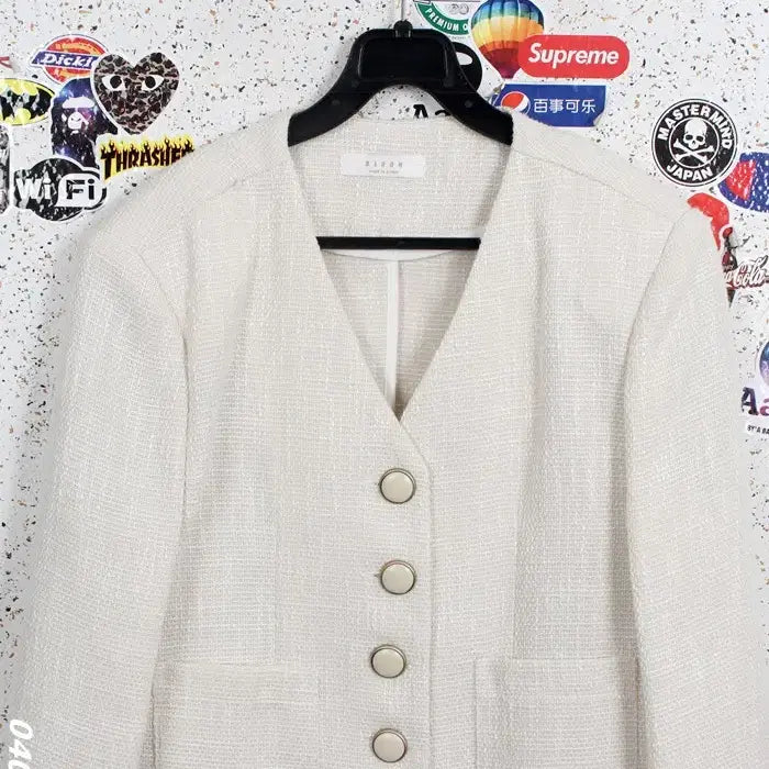 [BUNJANG] F/ BLOOM V-Neck Tweed Jacket IV / 여성F/ BLOOM 제평 브룸 브이넥 트위드자켓IV 21-125