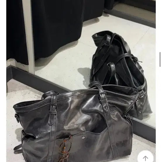 [BUNJANG] Jella Washing Pocket Shoulder Bag / 젤라 워싱 포켓 숄더백 (크로스끈 증정)(마지막 가격내림