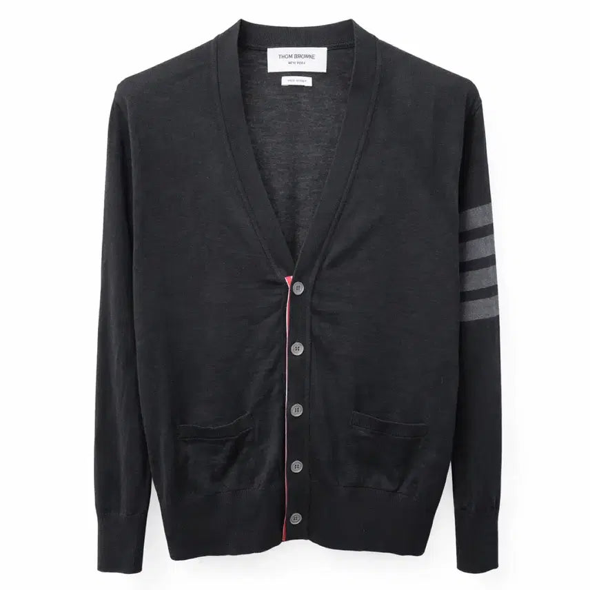 [BUNJANG] Thom Browne Black Wool Cardigan Size 3 / 톰브라운 블랙 울 가디건 3 사이즈