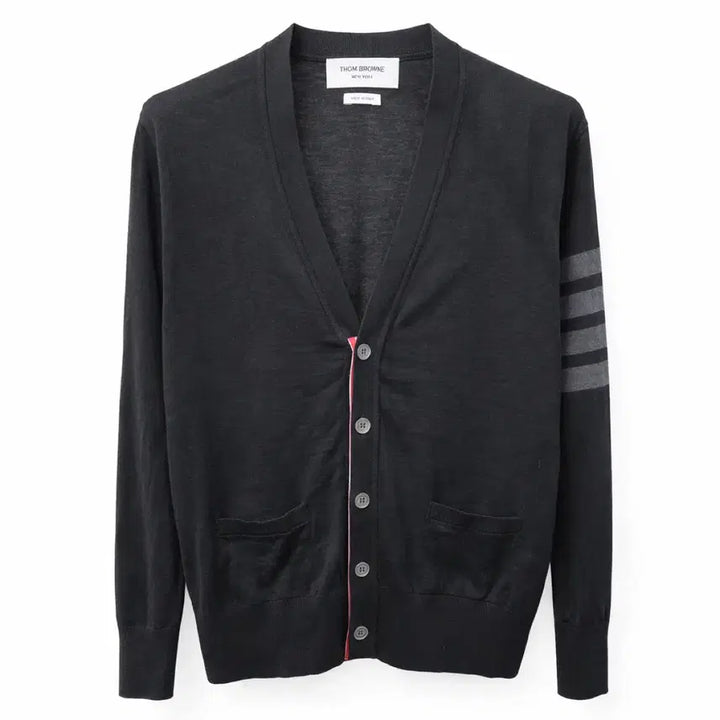 [BUNJANG] Thom Browne Black Wool Cardigan Size 3 / 톰브라운 블랙 울 가디건 3 사이즈