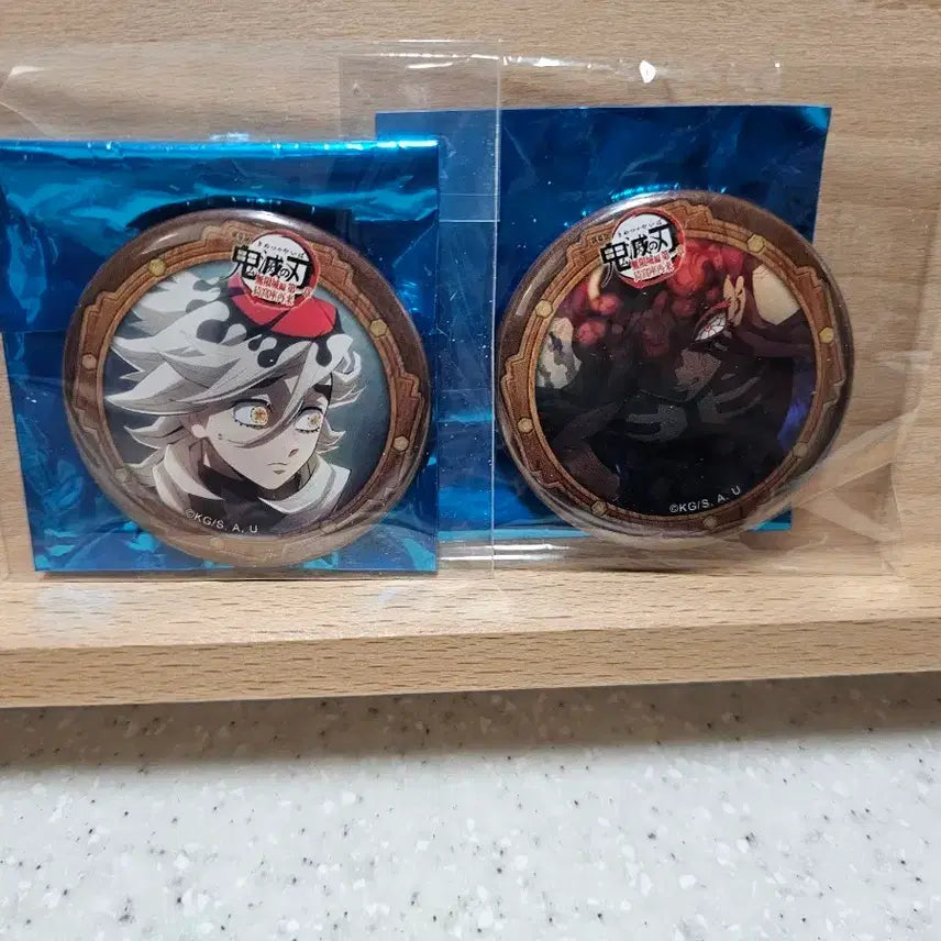 [BUNJANG] Demon Slayer Mugen Train Akaza Douma Can Badge Bundle Set / 귀멸 무한성 아카자 도우마 캔뱃지 일괄