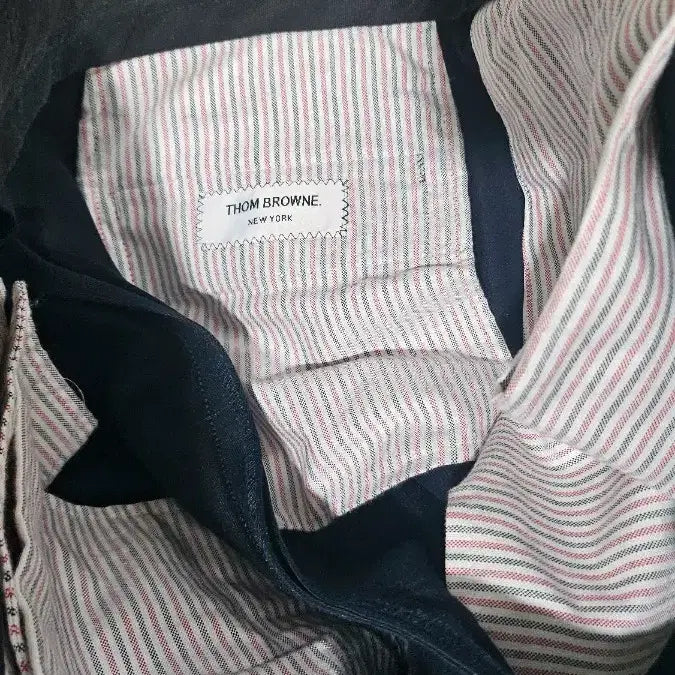 [BUNJANG] Thom Browne Four-Bar Cotton Trousers Navy / 톰브라운 4선 면바지