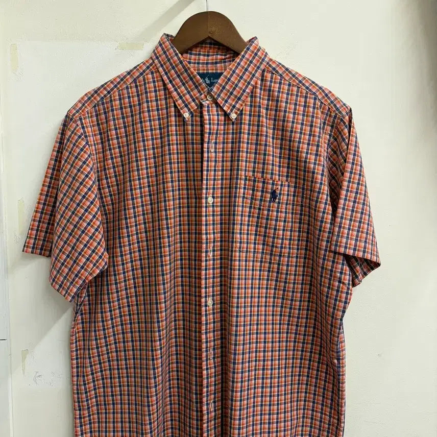 [BUNJANG] Polo Ralph Lauren Short Sleeve Check Shirt / N288. 폴로 반팔 체크 셔츠