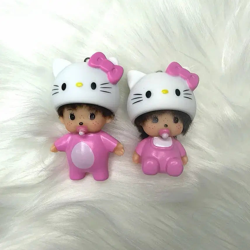 [BUNJANG] Monchhichi Kitty Keyring / 몬치치키티 키링