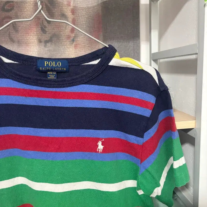 [BUNJANG] Polo Ralph Lauren Striped T-Shirt / 폴로 랄프로렌 스트라이프 티셔츠 큐알정품