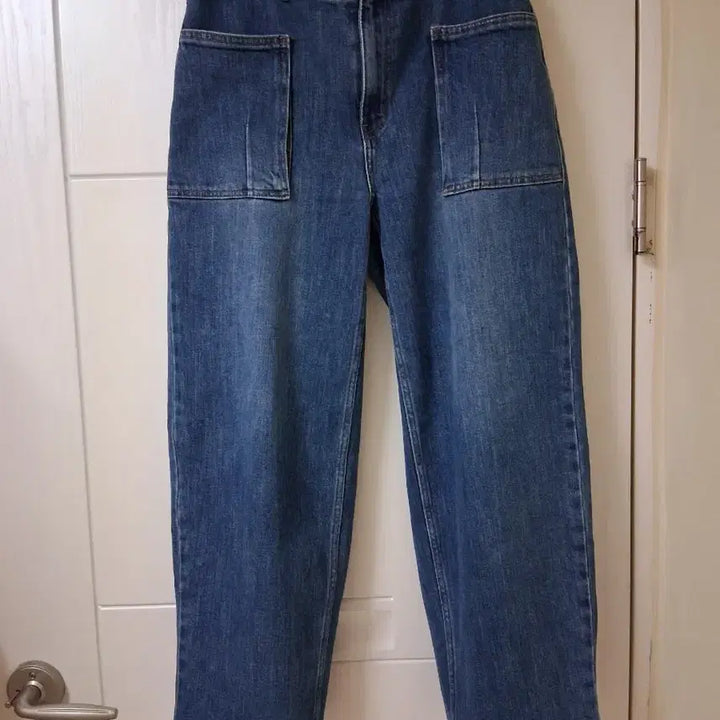 [BUNJANG] Benetton Wide Denim Pants / 베네통 포켓 와이드 데님 팬츠