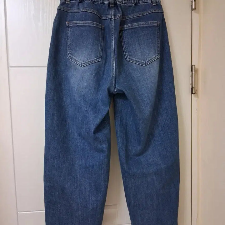 [BUNJANG] Benetton Wide Denim Pants / 베네통 포켓 와이드 데님 팬츠
