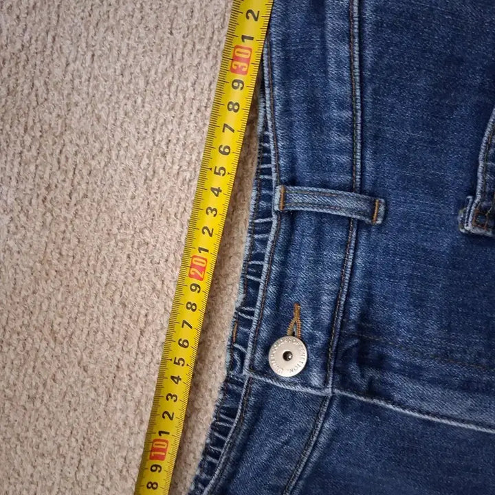 [BUNJANG] Benetton Wide Denim Pants / 베네통 포켓 와이드 데님 팬츠