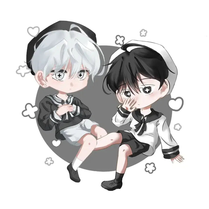 [BUNJANG] SD Chibi Style Art Commission (1-2 Figures) / SD 반 고정틀 커미션!!(1인/2인)/마지막 내림