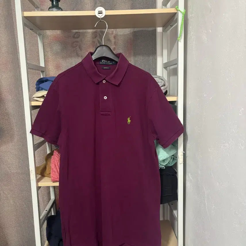 [BUNJANG] Polo Ralph Lauren Purple Polo Shirt / 폴로 랄프로렌 카라티 퍼플