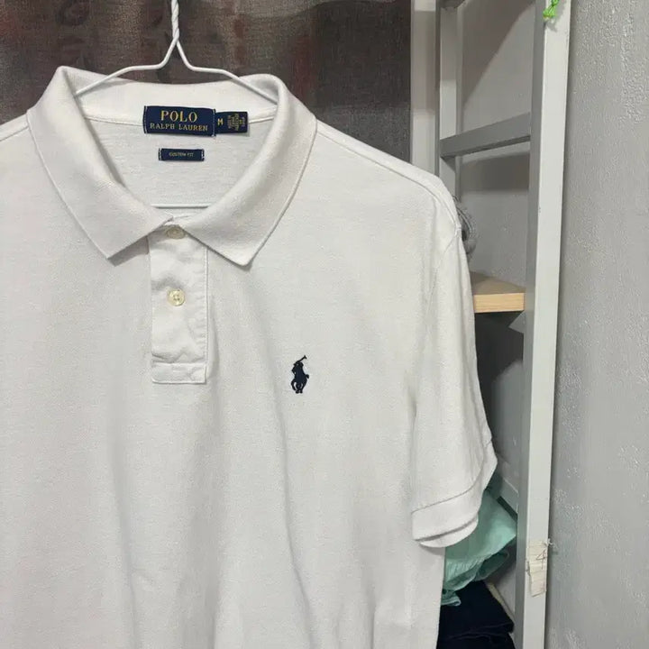 [SOLD OUT] 폴로 랄프로렌 화이트 카라티 M