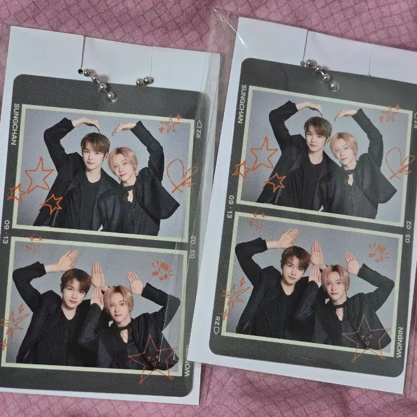 [BUNJANG] RIIZE Sungchan Wonbin Sunjeongz Tokyo Dome Random Toy 2-Cut Photo Keyring / 라이즈 성찬 원빈 순정즈 도쿄돔 랜덤토이 2컷 포토