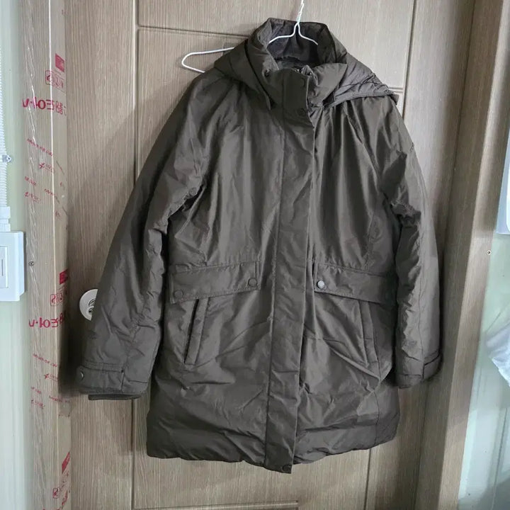 [BUNJANG] Black Yak Goose Down Brown Hooded Padded Jumper / 불랙야크 거위털브라운 후드 패딩 점퍼