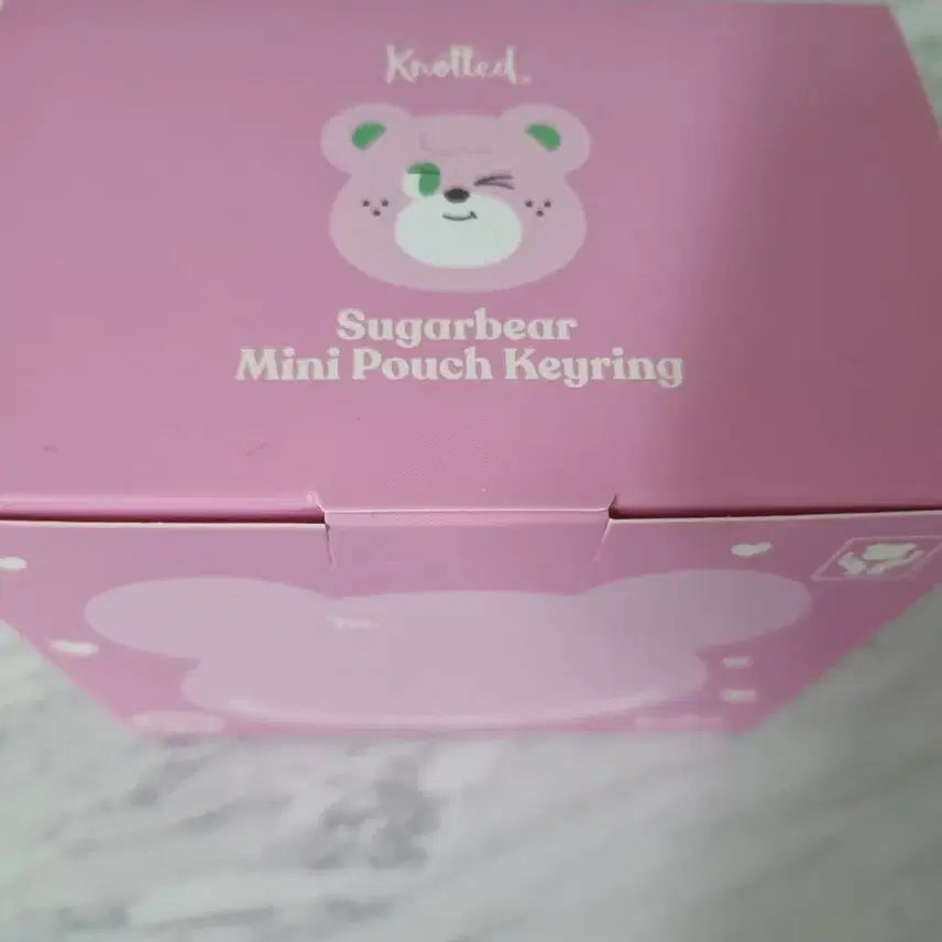 [BUNJANG] Knotted Sugar Bear Mini Pouch Keyring / 노티드 슈가베어 미니파우치 키링