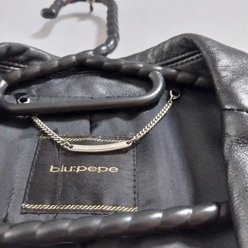 [BUNJANG] Blue Pepe Lambskin Leather Jacket / 블루페페 양가죽 자켓 55 사이즈