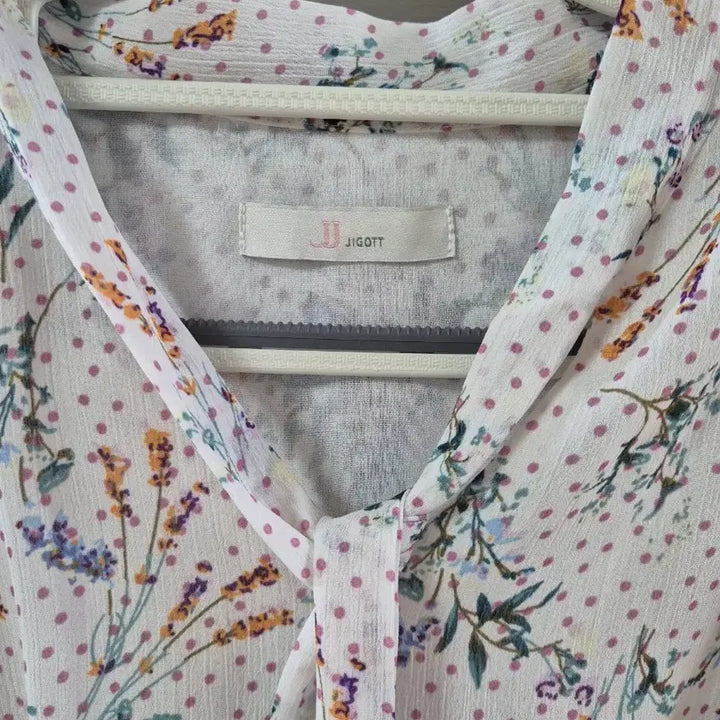 [BUNJANG] JJ JIGOTT Floral Chiffon Long Dress / JJ지고트 플라워 쉬폰 롱 원피스
