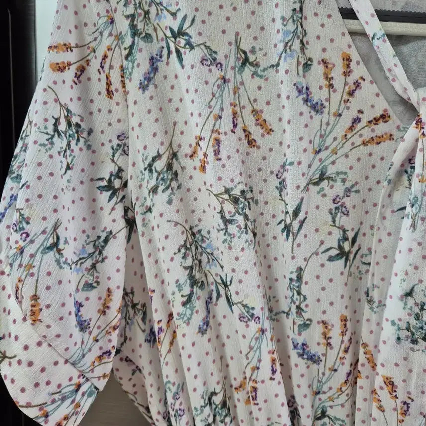[BUNJANG] JJ JIGOTT Floral Chiffon Long Dress / JJ지고트 플라워 쉬폰 롱 원피스