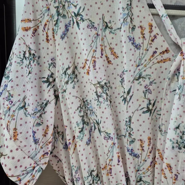 [BUNJANG] JJ JIGOTT Floral Chiffon Long Dress / JJ지고트 플라워 쉬폰 롱 원피스