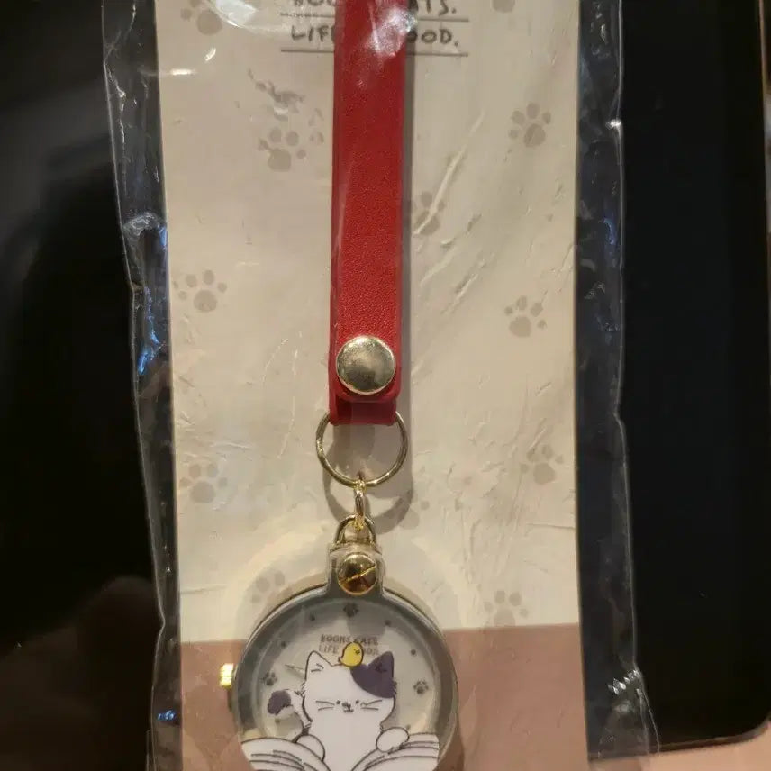 [BUNJANG] Cat Pendant Watch Keyring (Sealed) / (새상품) 고양이키링, 키링시계,  목걸이시계, 팬던트 (미개봉 새상품)