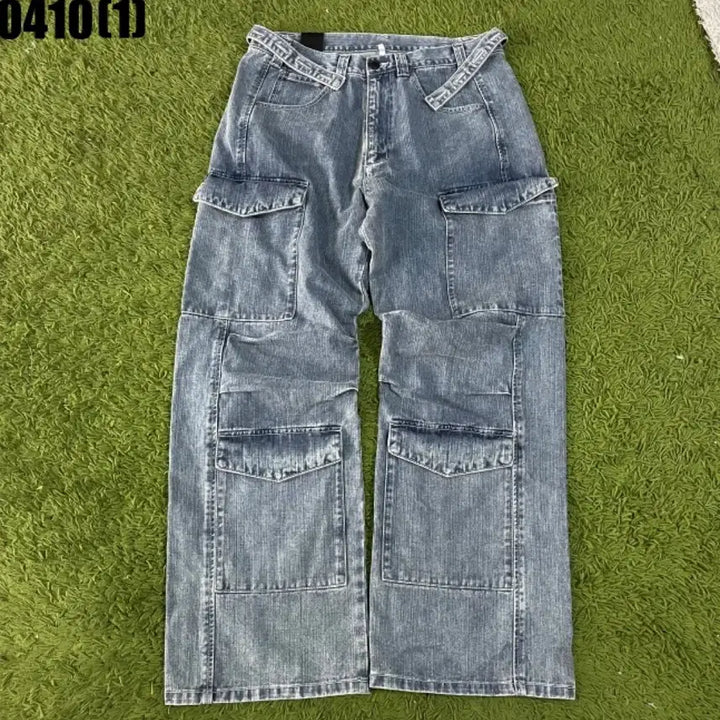 [BUNJANG] Noirer Denim Cargo Pants Size 35 / Noirer 데님팬츠 총 카고팬츠 35