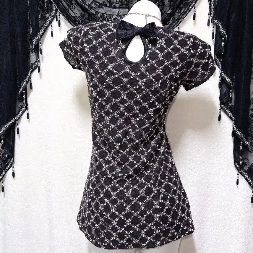 [BUNJANG] Cecil McBee Tweed Knit Mini Dress - Latte Gal / 세실맥비 트위드 니트 미니원피스 라떼갸루 러블리 히메 슈슈룬 쇼콜라 핀터
