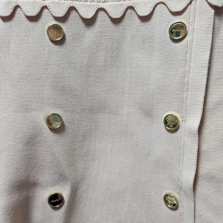[BUNJANG] Sandro Gold Button Knit Dress / sandro 골드 버튼 니트 원피스 S
