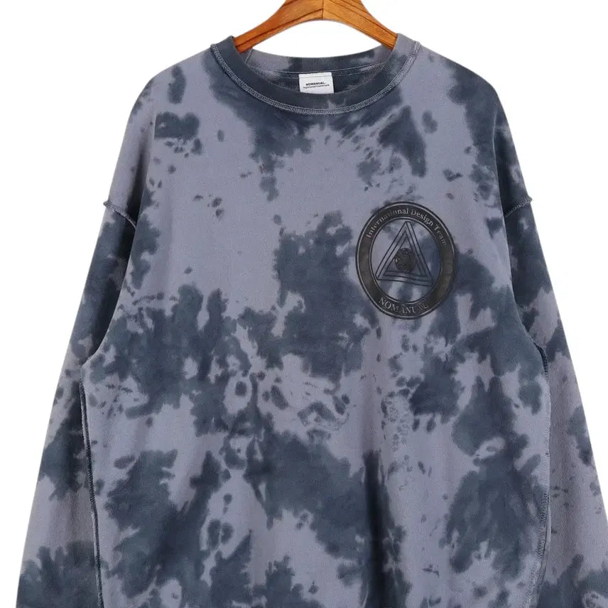 [BUNJANG] No.Manual Tie-Dye Oversized Sweatshirt / 노매뉴얼 타이다이 오버핏 맨투맨 M / k3787