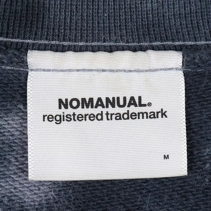 [BUNJANG] No.Manual Tie-Dye Oversized Sweatshirt / 노매뉴얼 타이다이 오버핏 맨투맨 M / k3787