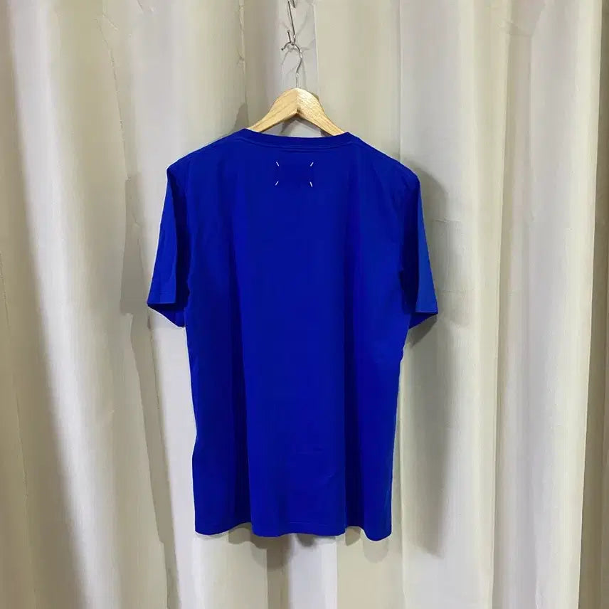 [BUNJANG] Maison Margiela Relaxed Fit Coral Blue Cotton T-Shirt / 메종마르지엘라 코랄 블루 티셔츠