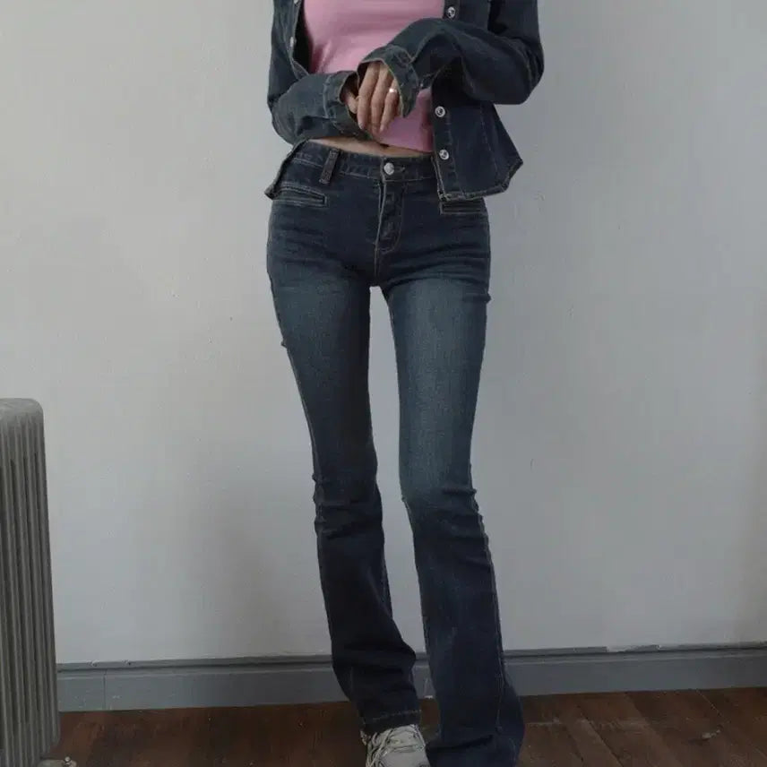 [BUNJANG] Pale Jade Vintage Snap Denim Shirt / 페일제이드 청자켓 Vintage Snap Denim Shirts