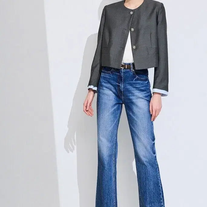 [BUNJANG] Time Belted Bootcut Denim Jeans / 타임 벨티드 부츠컷 데님<새상품>