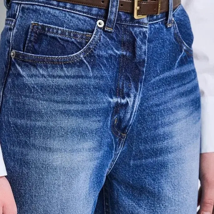 [BUNJANG] Time Belted Bootcut Denim Jeans / 타임 벨티드 부츠컷 데님<새상품>