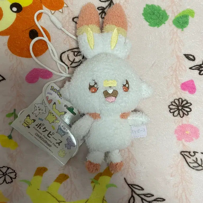 [BUNJANG] Pokemon Scorbunny Plush Bag Pouch / 포켓몬스터 포켓피스 염버니 인형 가방 파우치