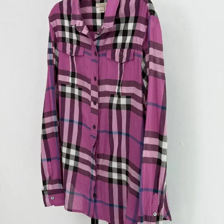 [BUNJANG] Burberry Brit Purple Check Shirt / 정품 버버리브릿 BURBERRY BRIT 퍼플 체크 셔츠