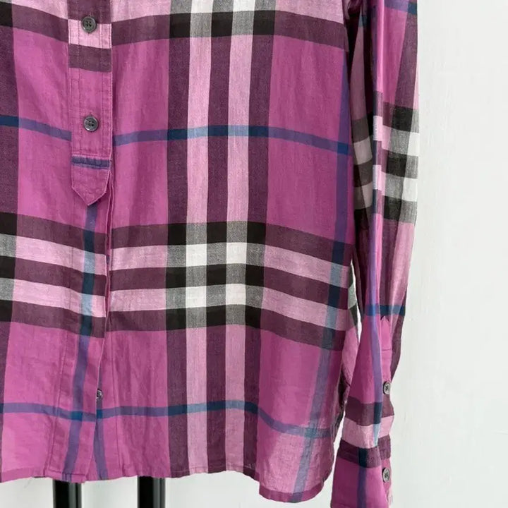 [BUNJANG] Burberry Brit Purple Check Shirt / 정품 버버리브릿 BURBERRY BRIT 퍼플 체크 셔츠