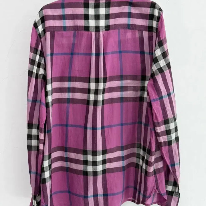 [BUNJANG] Burberry Brit Purple Check Shirt / 정품 버버리브릿 BURBERRY BRIT 퍼플 체크 셔츠