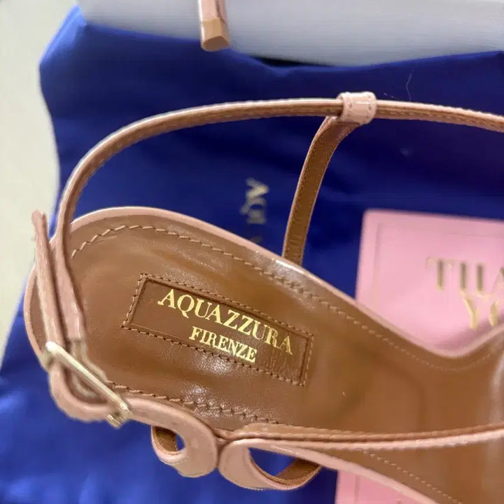 [BUNJANG] Aquazzura High Heel Sandals Powder Pink 39 / 아쿠아주라 하이힐 샌들 파우더핑크 39사이즈