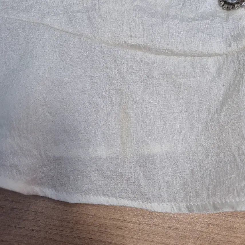 [BUNJANG] ZARA White Puff Sleeve Blouse Shirt / 자라 화이트 블라우스 퍼프 셔츠