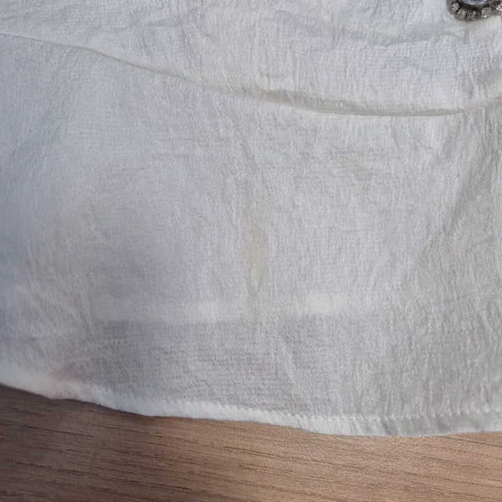 [BUNJANG] ZARA White Puff Sleeve Blouse Shirt / 자라 화이트 블라우스 퍼프 셔츠