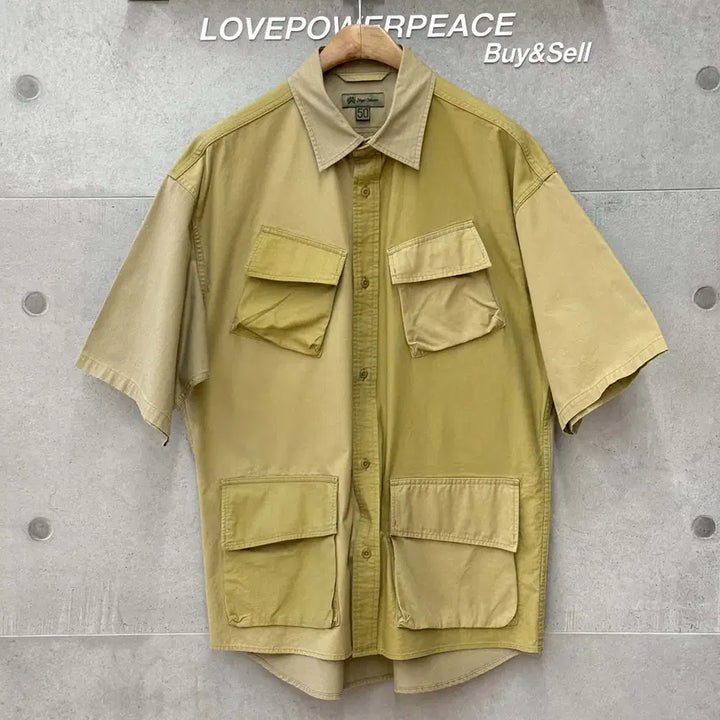 [BUNJANG] Nigel Cabourn Desert Army Shirt Brown / 나이젤카본 데저트 아미셔츠 브라운 -D090214