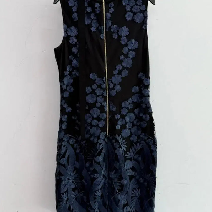 [BUNJANG] KARL LAGERFEL Flower Lace Collar Dress / 정품 칼 라거펠트 KARL LAGERFEL 플라워 레이스 카라 원피스