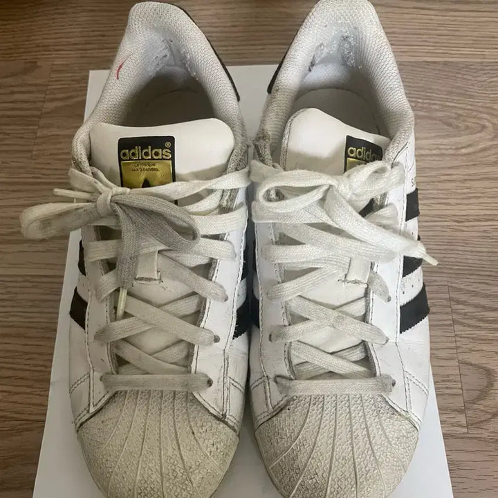 [BUNJANG] Adidas Superstar White Black Sneakers / 아디다스 슈퍼스타 흰검 스니커즈