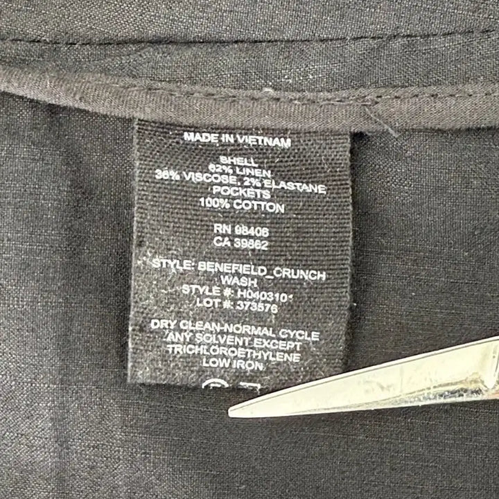 [BUNJANG] Theory Linen Viscose Black Jacket / 정품 Theory 띠어리 린넨 비스코스 블랙 자켓