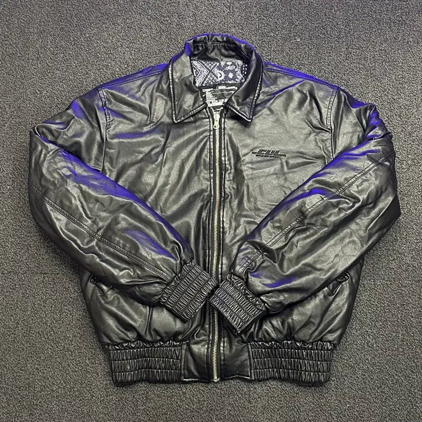 [BUNJANG] C.O.M.E Reversible Paisley &amp; Leather Bomber Jacket / C.O.M.E 리버시블 페이즐리 &amp; 레더 봄버자켓 팝니다