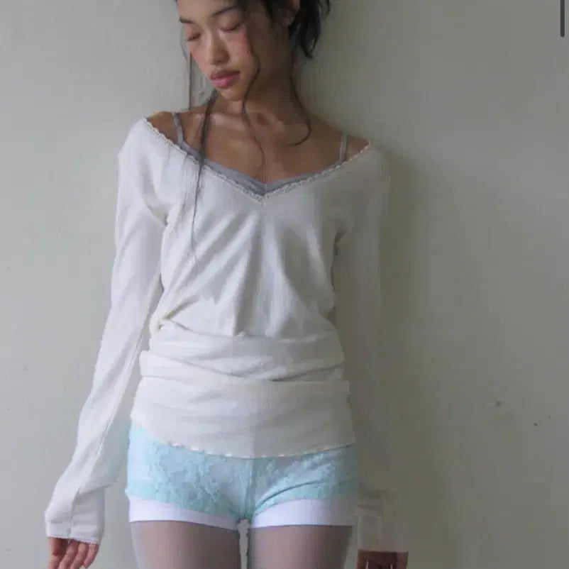 [BUNJANG] Faeri Iris Long Top (Cream) / 샵페어리 faeri iris long top (cream)