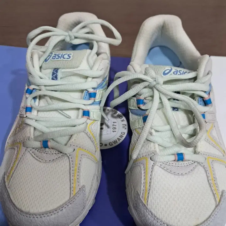 [SOLD OUT] 아식스 젤카야노8 운동화 흰색/민트 여성용 240