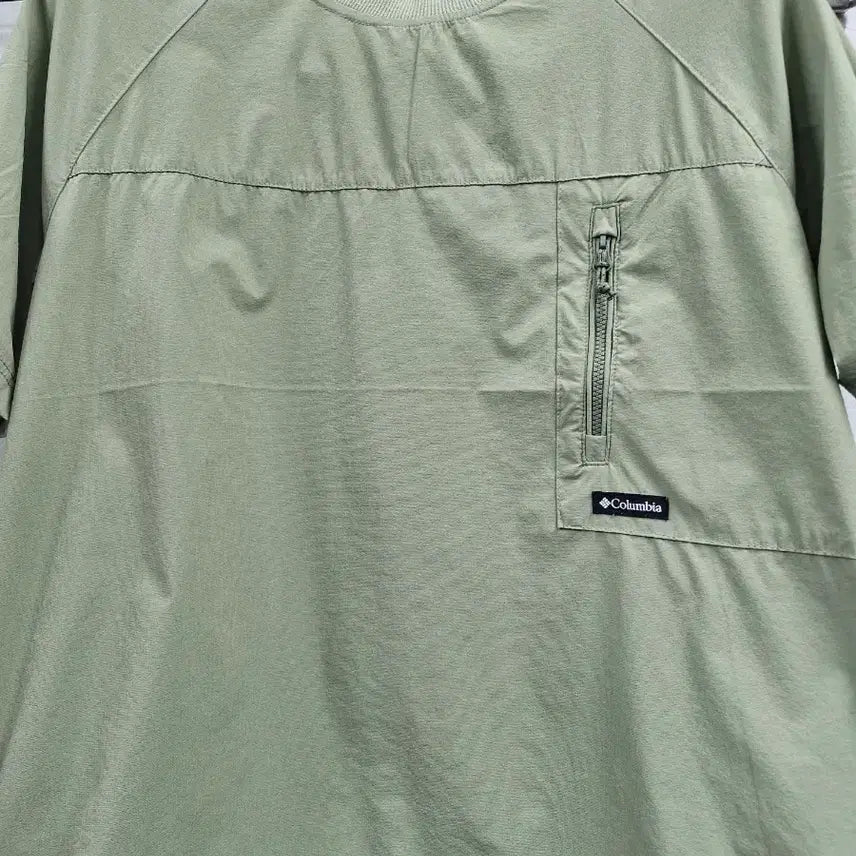 [BUNJANG] Columbia Pocket Short Sleeve T-shirt Khaki / 100L/77 컬럼비아 포켓 반팔 티셔츠 카키