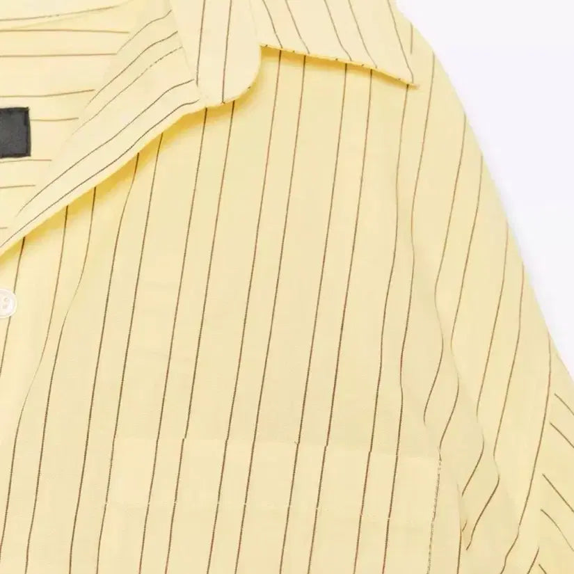 [BUNJANG] ZARA Yellow/Mustard Striped Shirt / 자라 옐로우 스트라이프 셔츠(새상품)